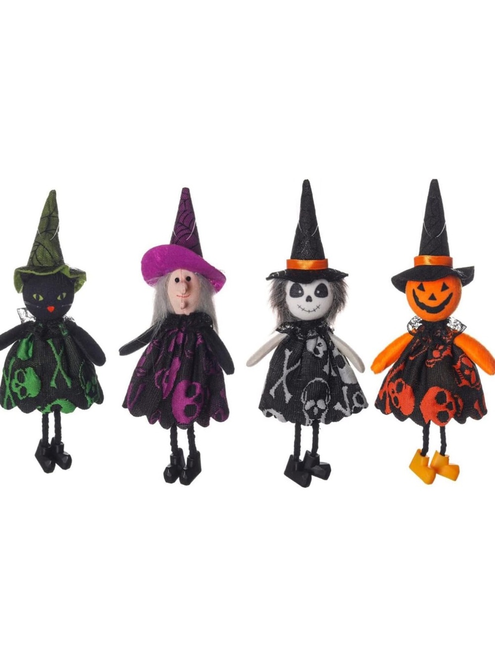 Halloween Hanging Tree Ornaments,Pumpkin/Ghost/Witch/Black Cat Pendant Halloween